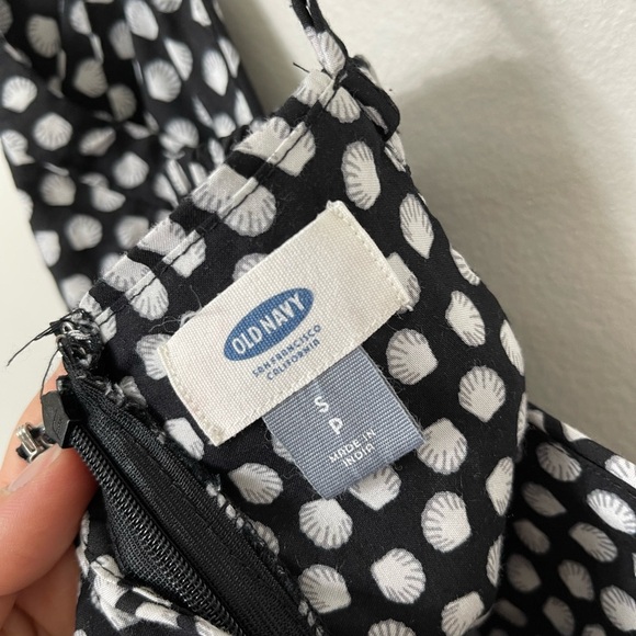 Old Navy Women's Seashell Summer Polka Dot Dress Cotton Beach Size S - Picture 8 of 12